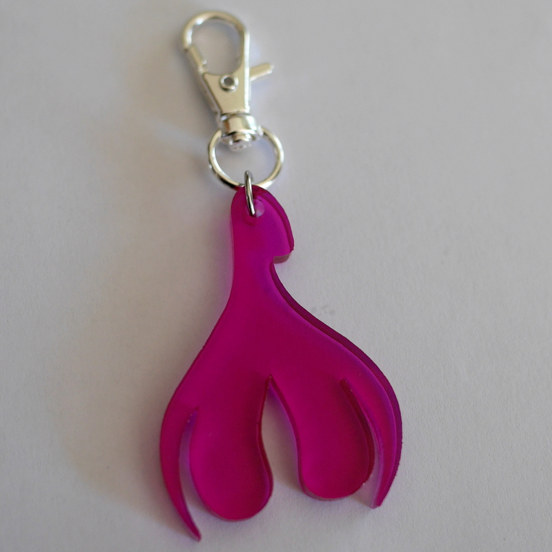 Porte-clef Clitoris 1/2 Fushia – Image 3