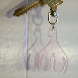 Porte-clef Clitoris 1/2 Rose Clair