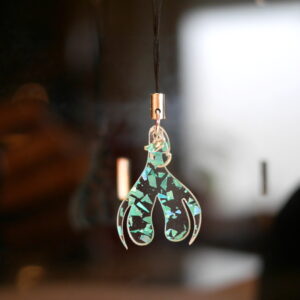 Bijoux pendentif Clitoris 1/3 Paillette Verte