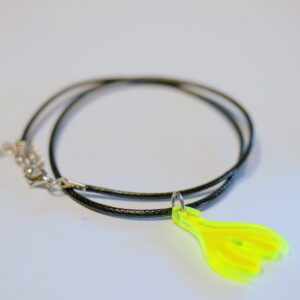 Collier Clitoris 1/3 Jaune Fluo