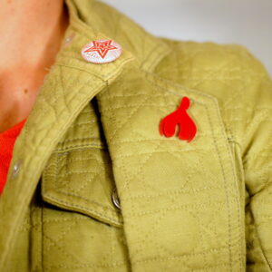 Pin'S Clitoris 1/3 Rouge