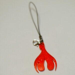 Bijoux pendentif Clitoris 1/3 Paillette Rouge
