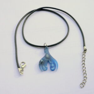 Collier Clitoris 1/3 Nacré Bleu Nuit