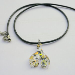 Collier Clitoris 1/3 Paillettes Dorées
